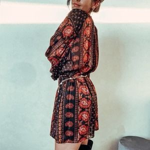 Zara Paisley Mini Dress